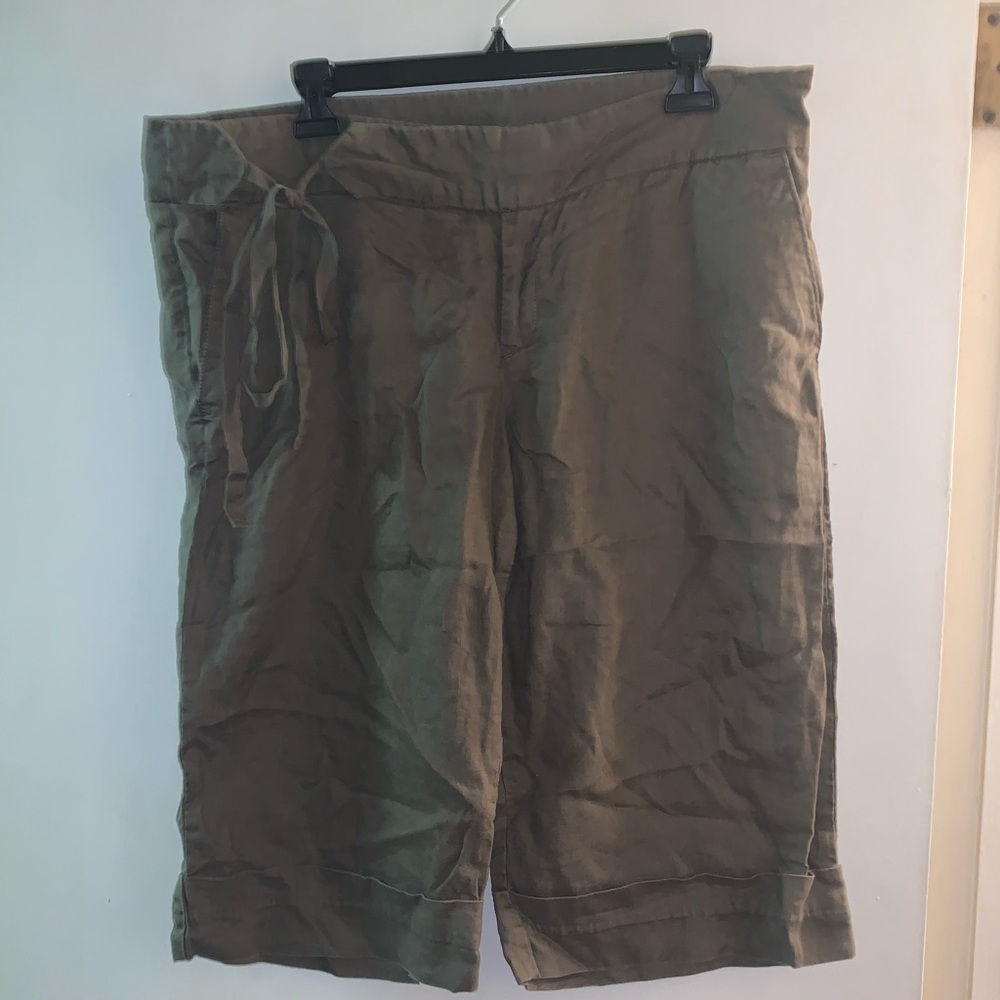Olive Bermuda Shorts